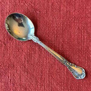 Gorham Chantilly (Lion-Anchor-G) 6 1/4” Round Bowl Cream Soup Spoon w/ Monogram